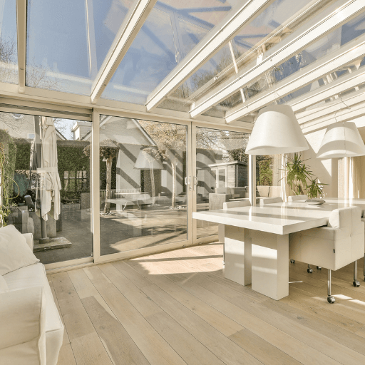 Contemporary Glass Living Spaces