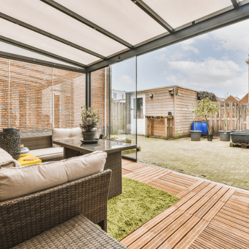 Modern Glass Patio Suites